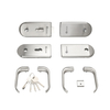 Accesorios para puertas y ventanas Cerradura de puerta de vidrio doble de acero inoxidable bien pulida