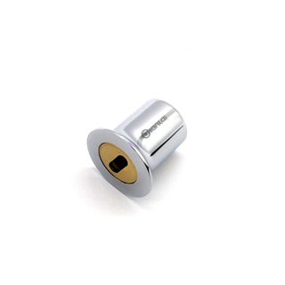 Accesorios de vidrio de ducha cromado conector de tubería de varilla de brida de latón